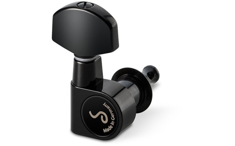 Schaller 10030423.02.36 M6 Pin Комплект одиночной колковой механики, 3л+3п левых, большие, чер.хром