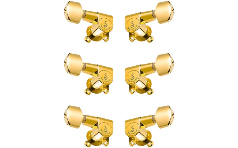 Schaller 10040523.01.36 M6 Mini Комплект одиночной колковой механики, 3л+3п, маленькие, золото