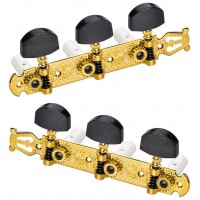 Schaller 10340563.30.13 Комплект колковой механики для классической гитары, лира, золото