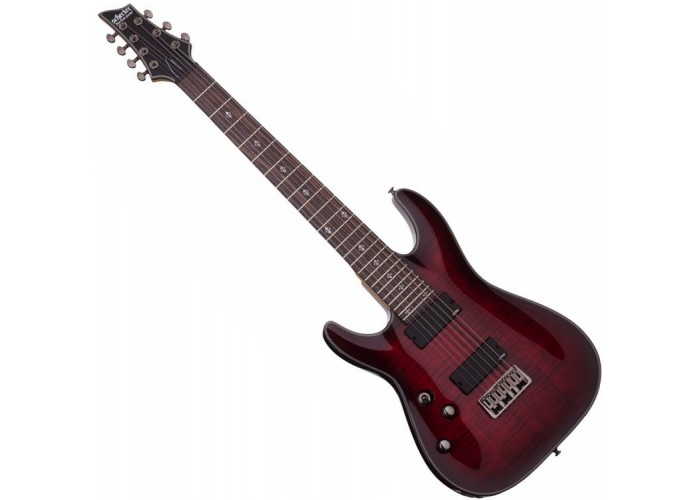 SCHECTER DAMIEN ELITE-7 CRED L/H - электрогитара леворукая, семиструнная