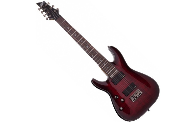 SCHECTER DAMIEN ELITE-7 CRED L/H - электрогитара леворукая, семиструнная