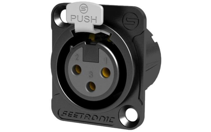 Seetronic MK3F2C-BG панельный разъём XLR тип D