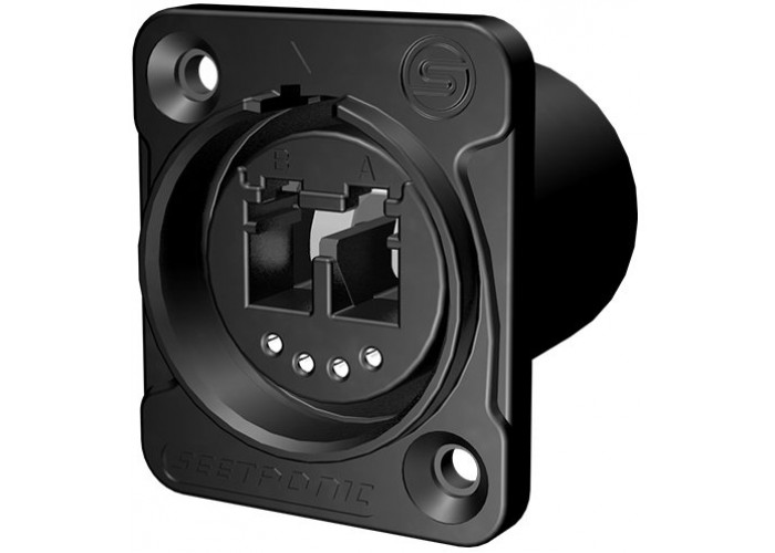 Seetronic SO2DF панельный оптический разъем, двухканальный LC тип проходной, IP65