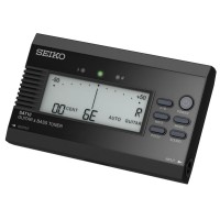 SEIKO SAT10 Black - тюнер для настройки гитары и бас-гитары