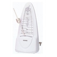 SEIKO SPM320 White - метроном механический со звонком