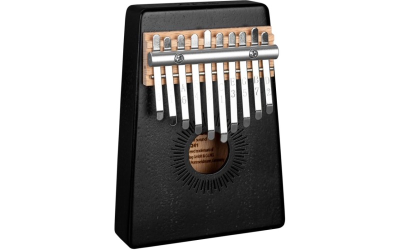 Sela SE-241 Калимба 10 язычков, красное дерево, с чехлом, черная