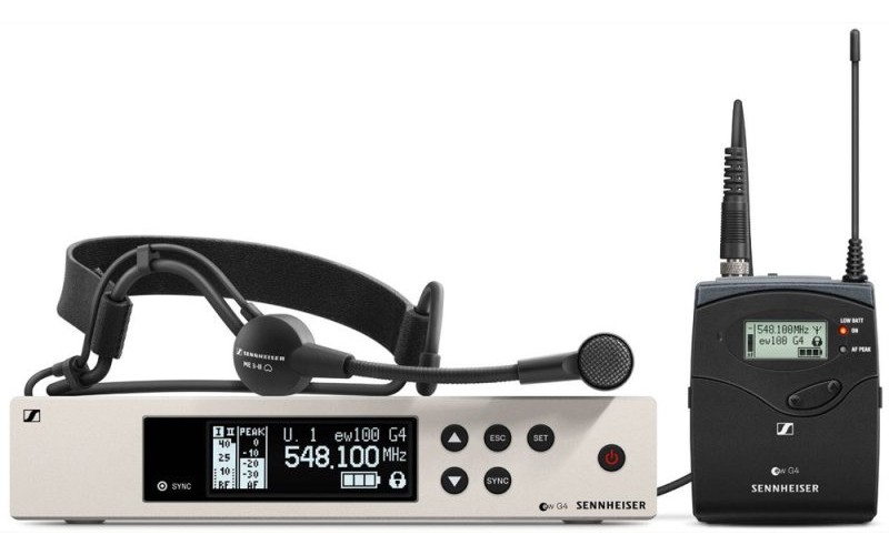 Sennheiser EW 100 G4-ME3-A1 - головная радиосистема серии G4 Evolution 100 UHF (470-516 МГц)