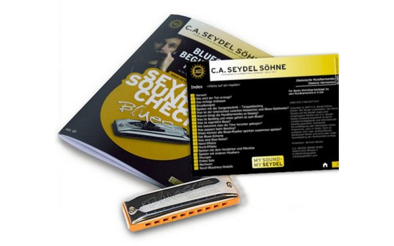 SEYDEL SOHNE Soundcheck Vol.1 STEEL - Blues Beginner Pack (40020) Губная гармошка +буклет и CD