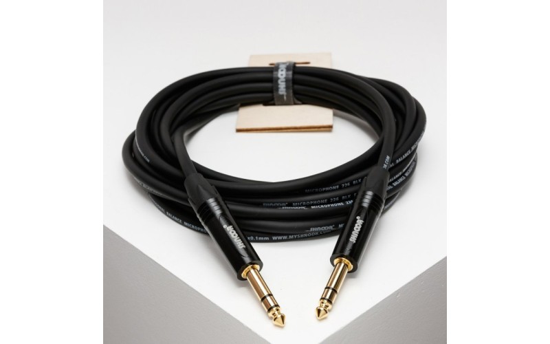 SHNOOR MC226-JSJS-B-2m Кабель инструментальный балансный, 6.35мм, 2м