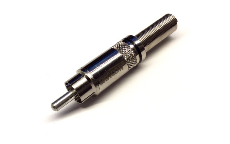 SHNOOR SRCM-Seco-B Разъем на кабель RCA male, черное кольцо