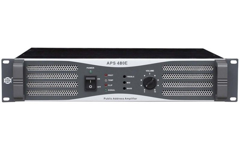 Show APS-480E - трансляционный усилитель мощности 480 вт, 70/100 в