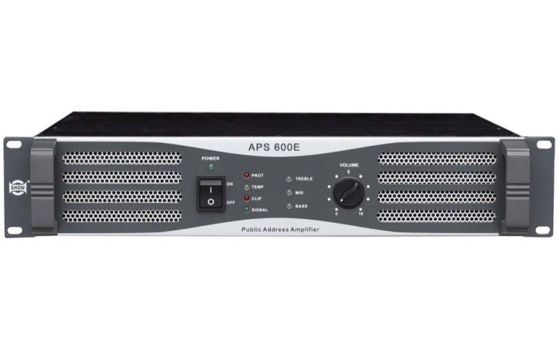 Show APS-600E - трансляционный усилитель мощности 600 вт, 70/100 в