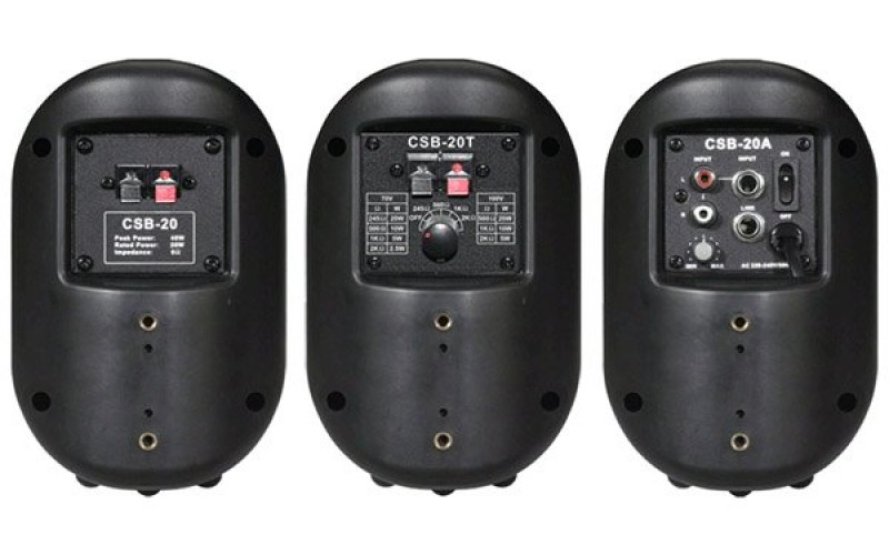 Show CSB-20T/BK - 1-пол. АС 70/100в,20вт,85 дБ, динамик 3