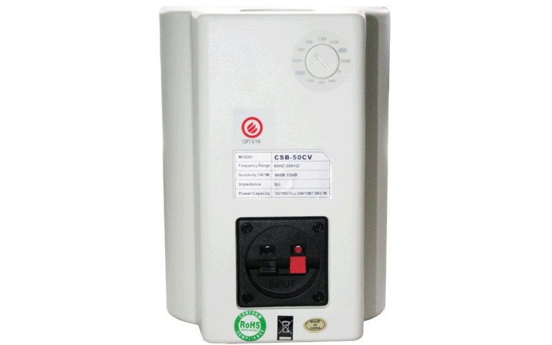 Show CSB-50CV/WH - 2х пол. АС 70/100в/8ом, 30 вт RMS, 86 дБ, динамик 4