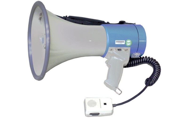 SHOW ER-66SW - мегафон ручной 25 вт,вын.микр.,сир+свис, 12в, 8 батарей тип