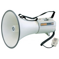 SHOW ER-68 - мегафон 45 вт, 15в, выносной микрофон, вх.AUX, вес 3,3 кг, алюминий