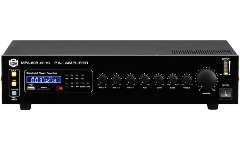 Show MPA-60R - трансляц. система 60вт,25V70/100в, mp3-плеер