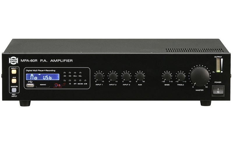 Show MPA-60R - трансляц. система 60вт,25V70/100в, mp3-плеер