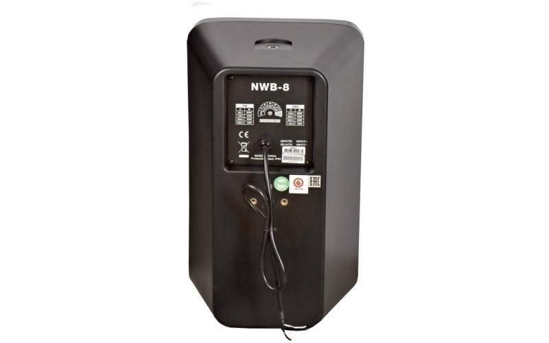 SHOW NWB-8 - двухполосная настенная АС, 70/100 В/8 Ом, 80 Вт, влагозащищенный корпус IP55, черный