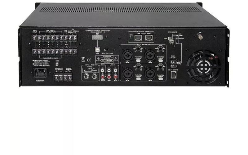 SHOW PS-2406 - трансляционная система 240 Вт,100В/4 ом, 6 зон, со встроенным MP3, FM тюнер