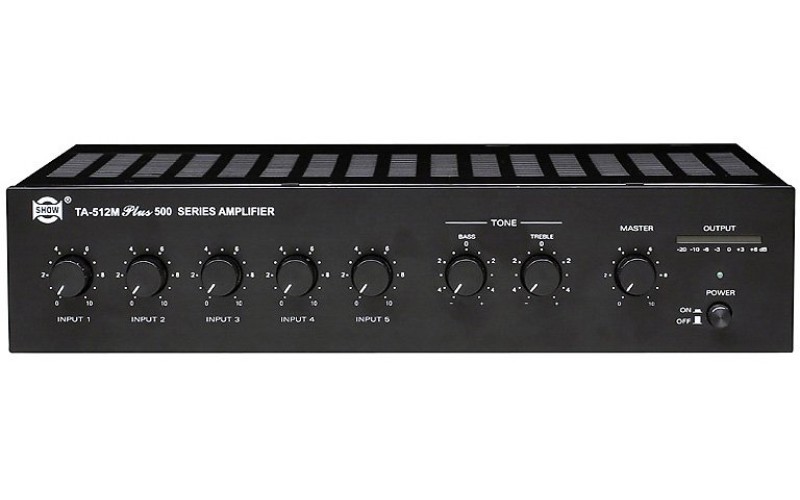 Show TA-512M PLUS - трансляционный усилитель мощности 120Вт,4-16Ом, 25/70/100В,4m/L+1AUX, 220/DC-24В