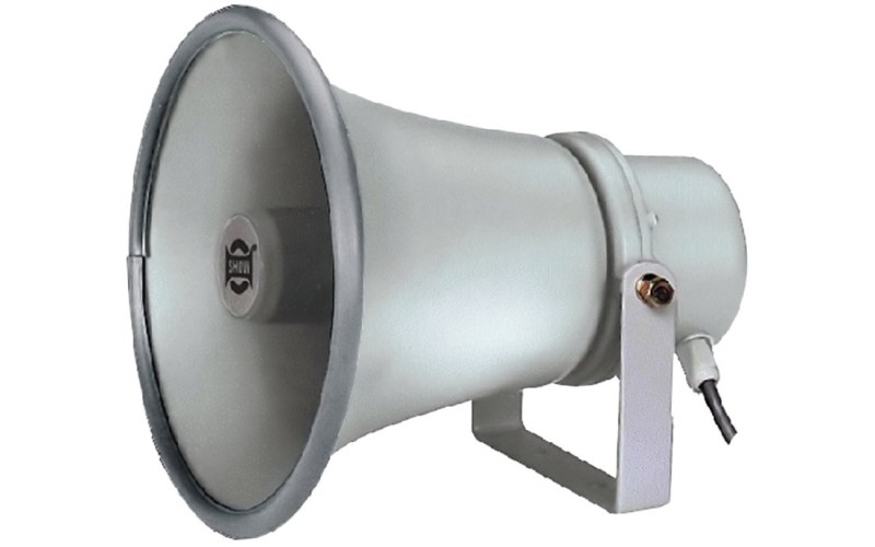 SHOW TC-15AH - громкоговоритель рупорный, 15 Вт, 100 В, круглый, цвет серый, IP 66