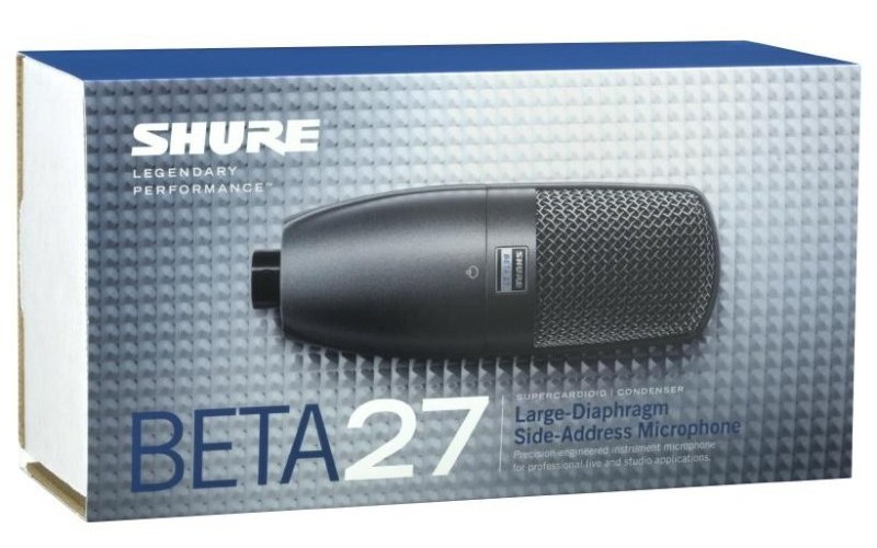 SHURE BETA 27 конденсаторный кардиоидный микрофон боковой адресации