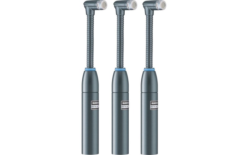 SHURE BETA 98AMP/C-3PK комплект из 3-х кардиоидных миниатюрных микрофонов с предусилителями A75M