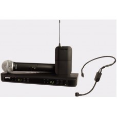 SHURE BLX1288E/P31 M17 662-686 MHz двухканальная радиосистема с ручным передатчиком PG58 и гарнитуро