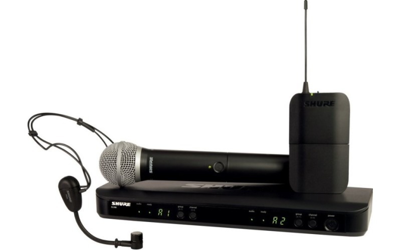 SHURE BLX1288E/PG30 K3E 606-638 MHz двухканальная радиосистема с ручным передатчиком PG58 и PG30