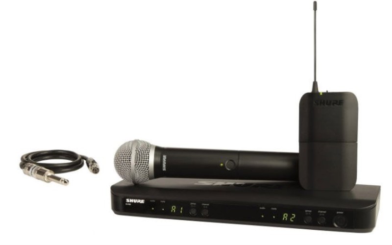 SHURE BLX1288E/SM58 M17 662-686 MHz двухканальная радиосистема с поясным передатчиком BLX1 и ручным