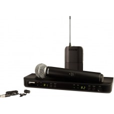 SHURE BLX1288E/W85 K3E 606-638 MHz двухканальная радиосистема с петличным микрофоном WL185 и SM58