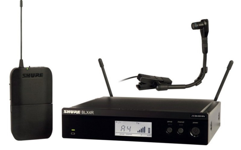 SHURE BLX14RE/B98 K3E 606-638 MHz радиосистема с микрофоном BETA 98 для духовых инструментов