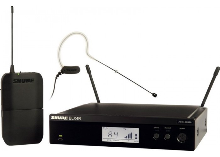 SHURE BLX14RE/MX53 K3E 606-638 MHz радиосистема головная с микрофоном MX153 SHURE BLX14RE/MX53 K3E 606-638 MHz радиосистема головная с микрофоном MX153