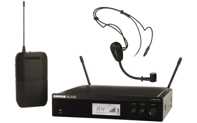 SHURE BLX14RE/PG30 K3E 606-638 MHz радиосистема головная с гарнитурой PG30