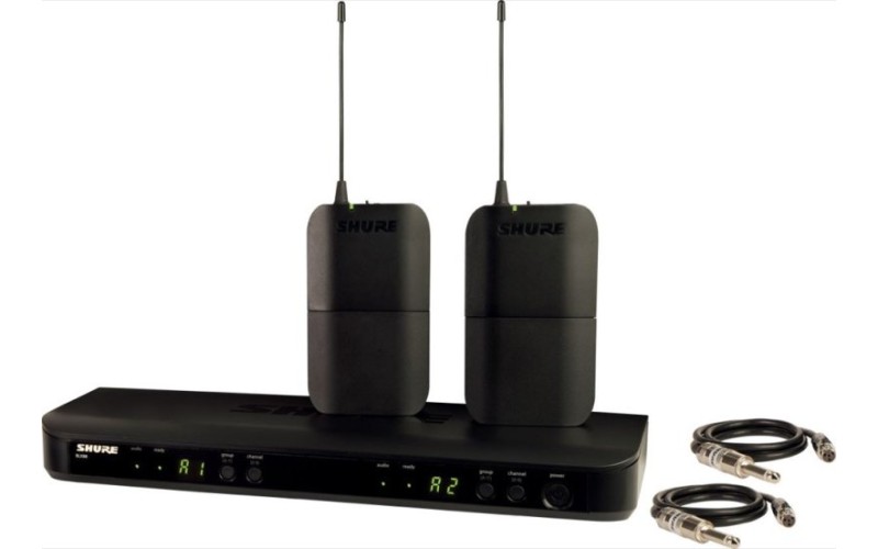 SHURE BLX188E M17 662-686 MHz двухканальная радиосистема с двумя поясными передатчиками BLX1