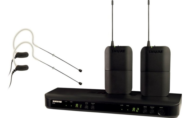 SHURE BLX188E/MX53 K3E 606-638 MHz двухканальная радиосистема с двумя головными микрофонами MX153