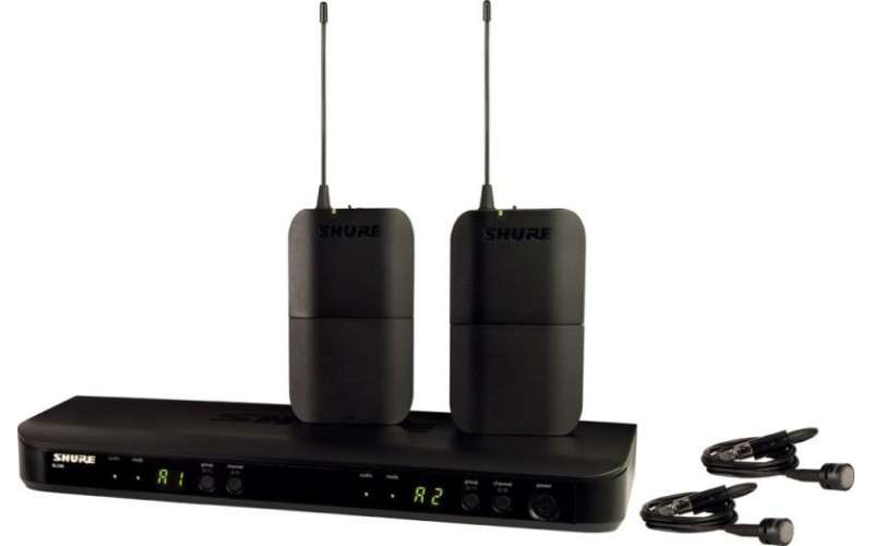 SHURE BLX188E/PG85 K3E 606-638 MHz двухканальная радиосистема с двумя петличными микрофонами PG185
