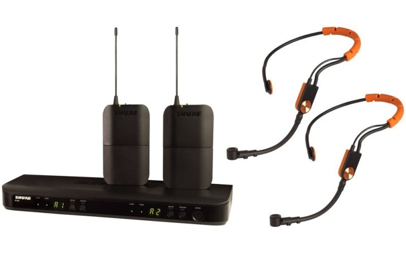 SHURE BLX188E/SM31 M17 662-686 MHz двухканальная радиосистема с двумя головными микрофонами SM31FH