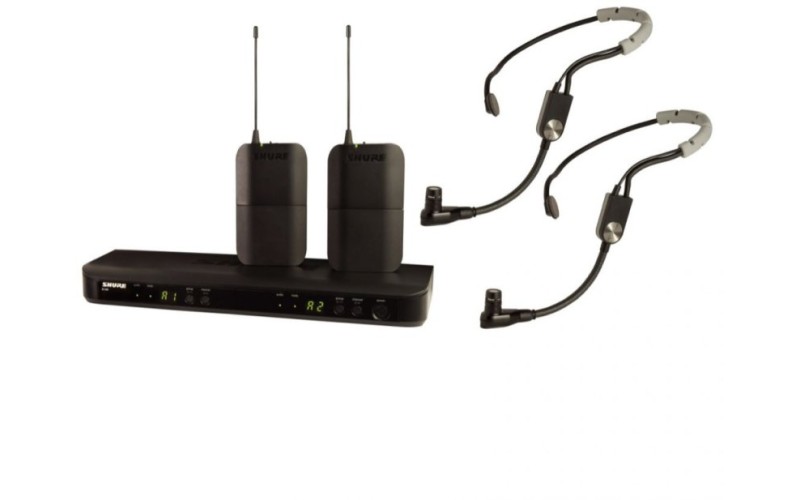 SHURE BLX188E/SM35 M17 662-686 MHz двухканальная радиосистема с двумя головными микрофонами SM35