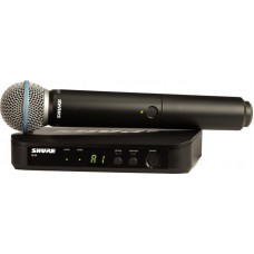 SHURE BLX24E/B58 K3E 606-638 MHz радиосистема вокальная с капсюлем динамического микрофона BETA 58