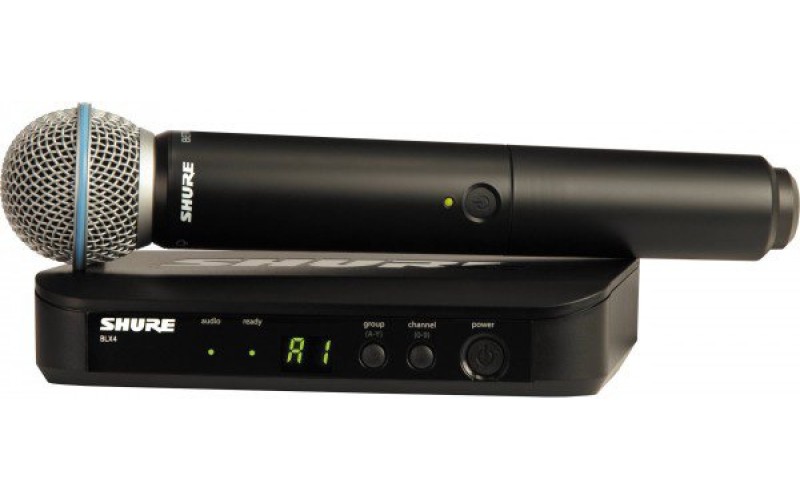 SHURE BLX24E/B58 K3E 606-638 MHz радиосистема вокальная с капсюлем динамического микрофона BETA 58