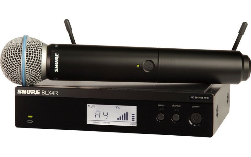 SHURE BLX24RE/B58 K3E 606-638 MHz радиосистема вокальная с капсюлем динамического микрофона BETA 58