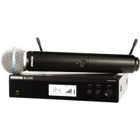 SHURE BLX24RE/B58 M17 662-686 MHz радиосистема вокальная с капсюлем микрофона BETA 58. Кронштейны дл