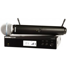 SHURE BLX24RE/B58 M17 662-686 MHz радиосистема вокальная с капсюлем микрофона BETA 58. Кронштейны дл