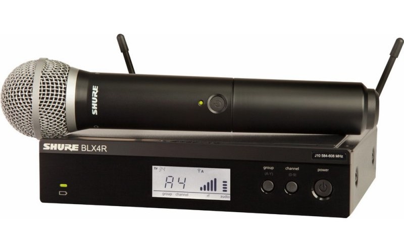 SHURE BLX24RE/PG58 K3E 606-638 MHz радиосистема вокальная с ручным передатчиком PG58