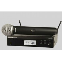 SHURE BLX24RE/PG58 M17 662-686 MHz радиосистема вокальная с ручным передатчиком PG58. Кронштейны для