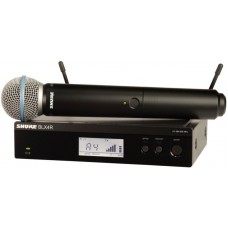 SHURE BLX24RE/SM58 M17 662-686 MHz радиосистема с ручным передатчиком SM58. Кронштейны для крепления