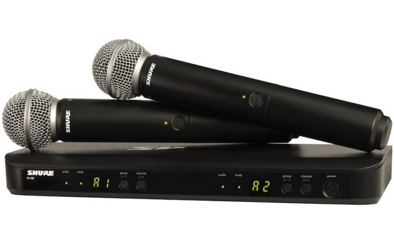 SHURE BLX288E/B58 K3E 606-638 MHz двухканальная радиосистема с двумя ручными передатчикакми BETA 58