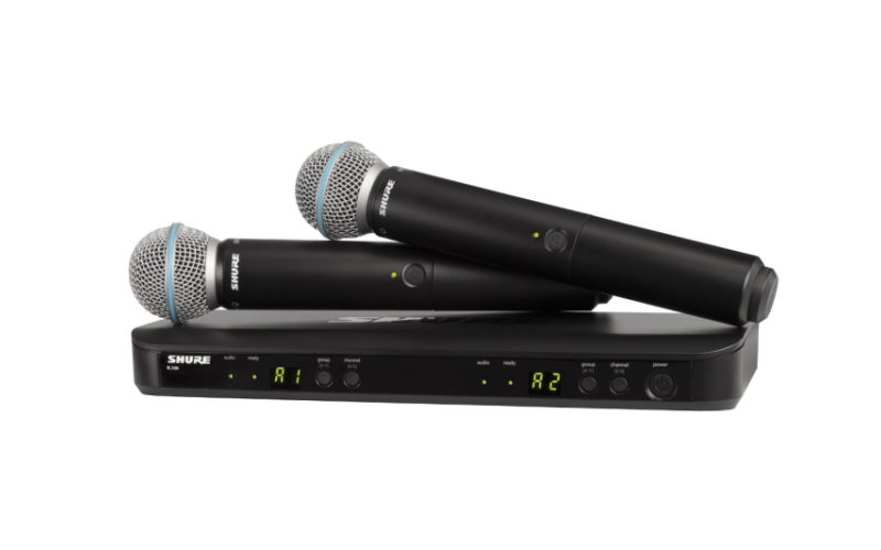 SHURE BLX288E/B58 M17 662-686 MHz двухканальная радиосистема с двумя ручными передатчикакми BETA 58